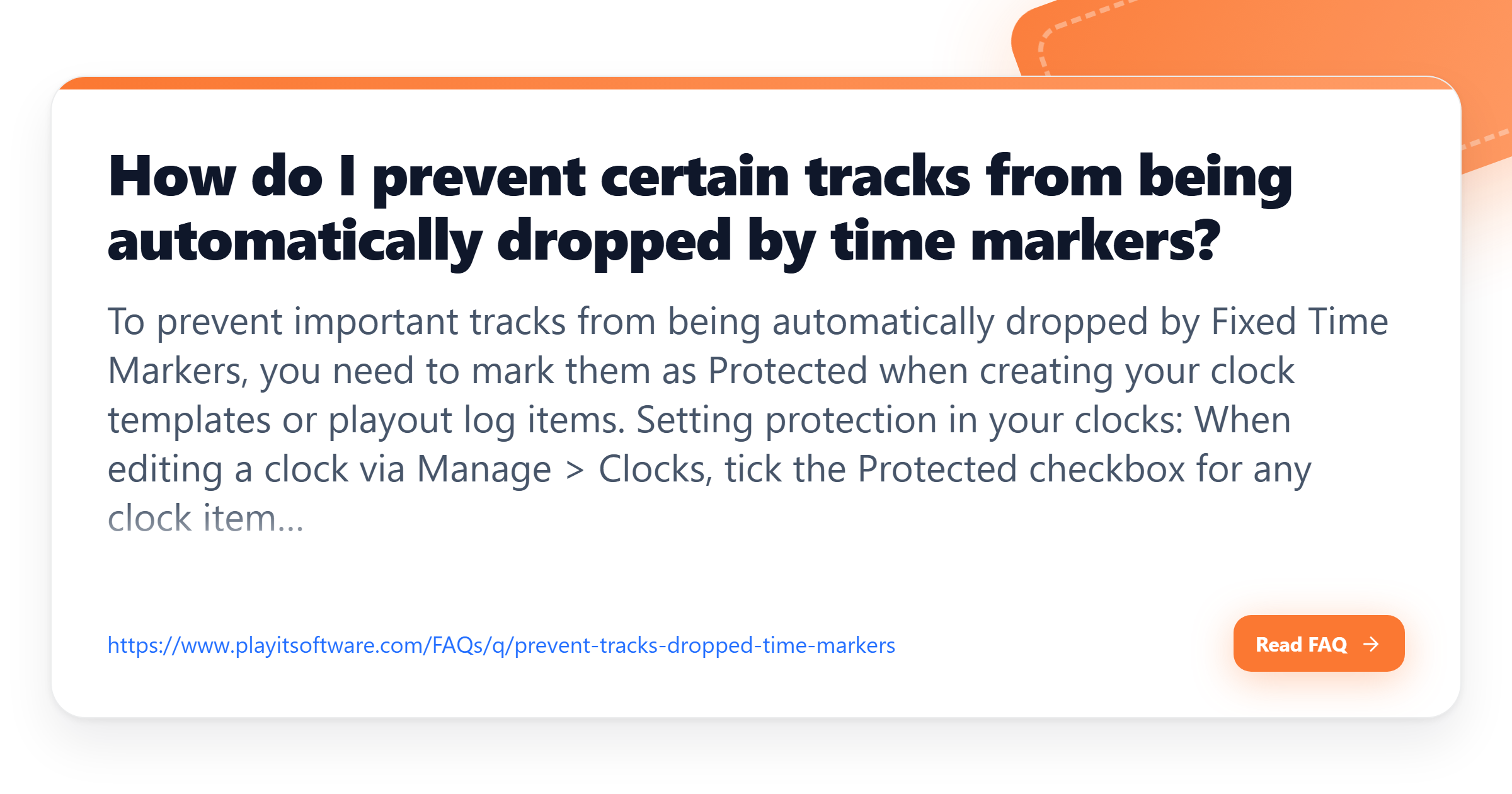 How do I prevent certain tracks from being automatically dropped by ...