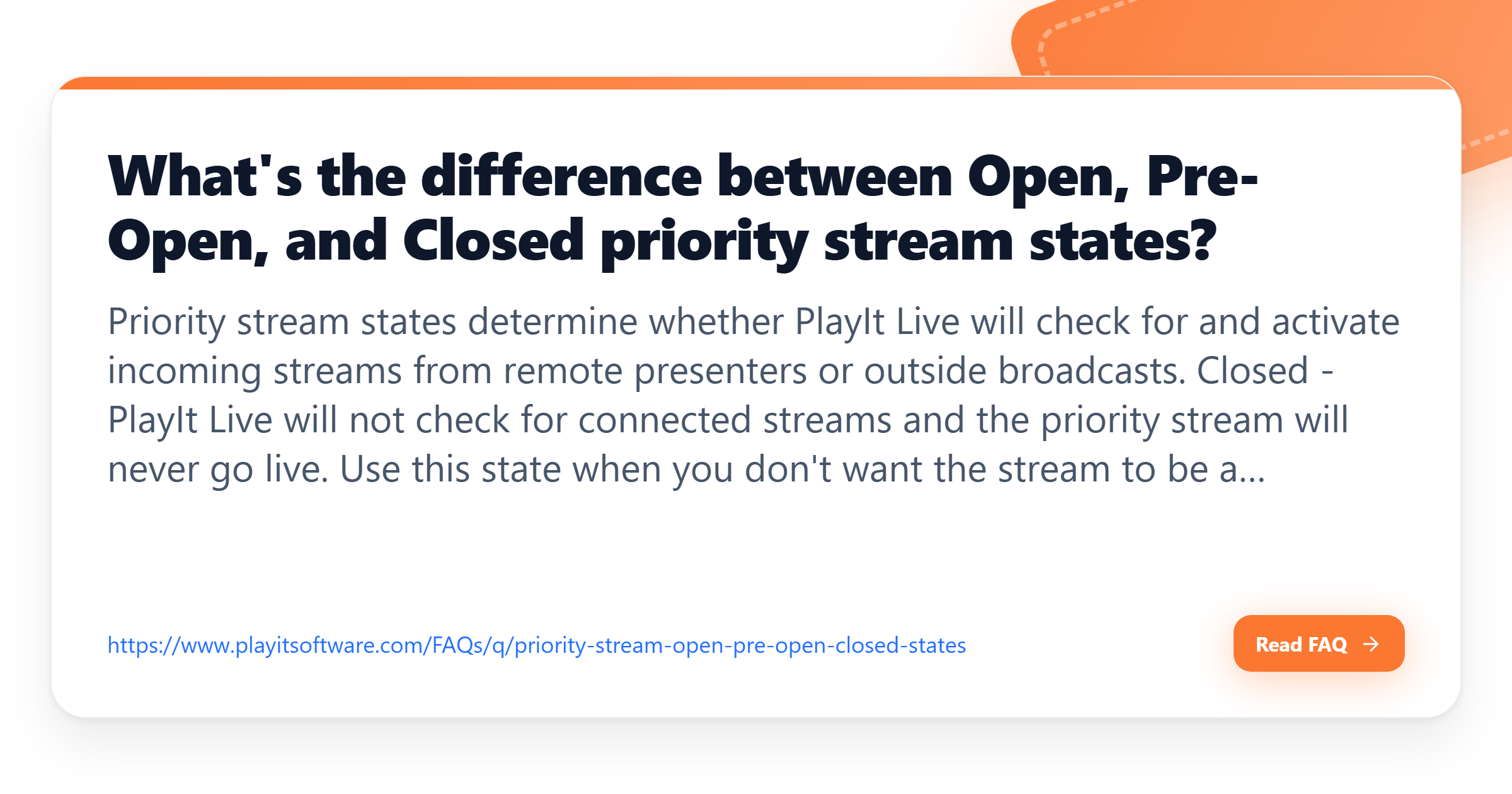 Front Open Pre What's the difference between Open, Pre-Open, and Closed priority ...
